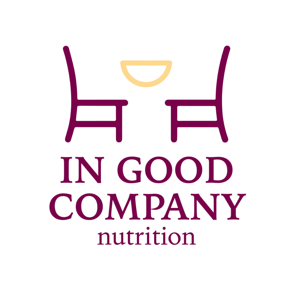 Registered Dietitian Nutritionist in PA and Maryland logo for In Good Company Nutrition