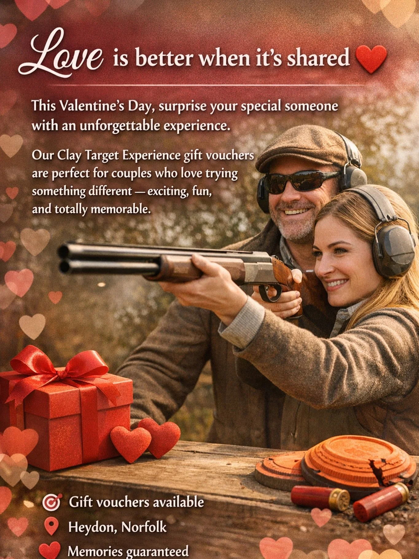 Roses fade 🌹
Memories don&rsquo;t ❤️
Try something exciting together this Valentine&rsquo;s Day.