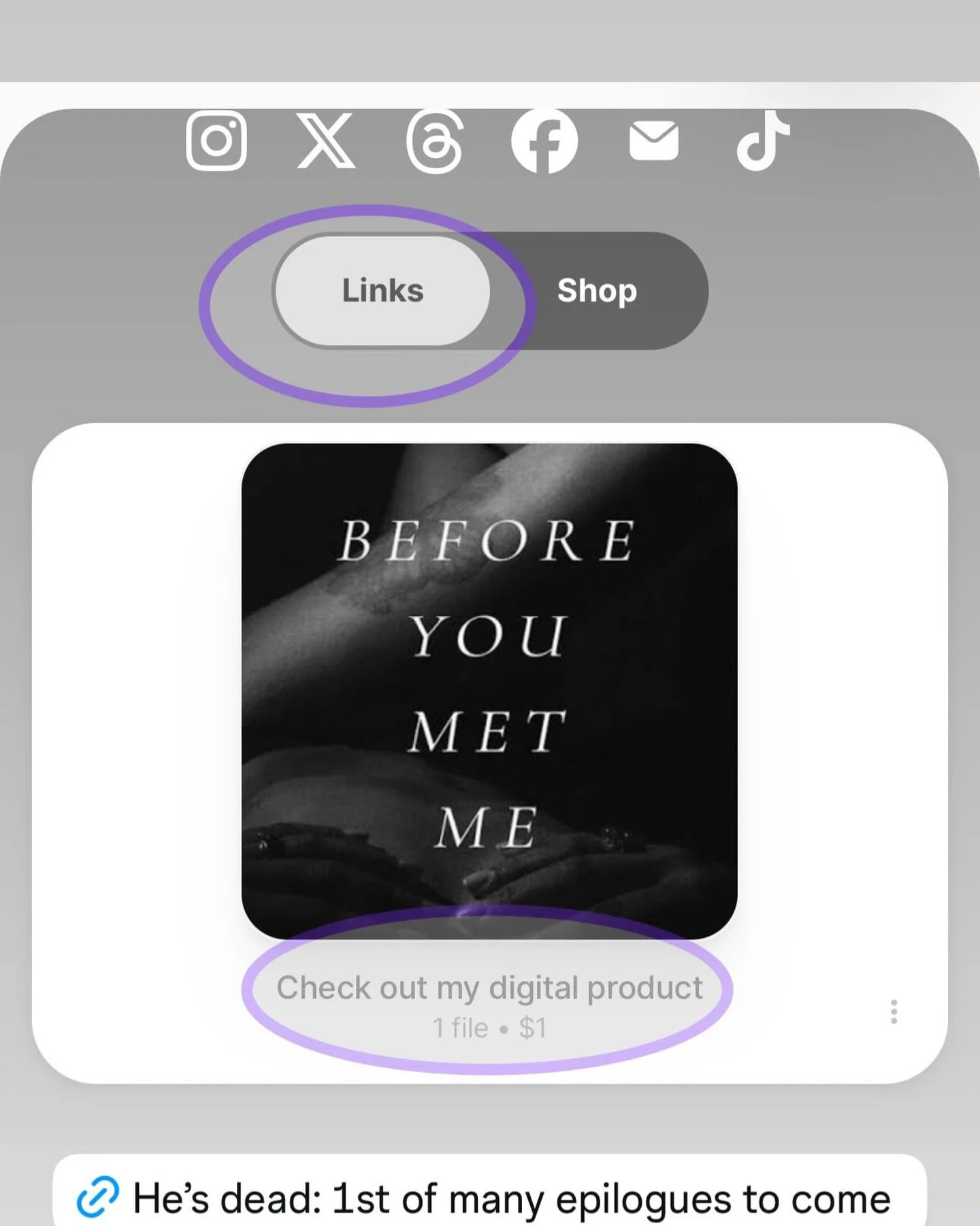 The link is on my story and on my Linktree #beforeyoumetme #2026 #epilogue #author #writer