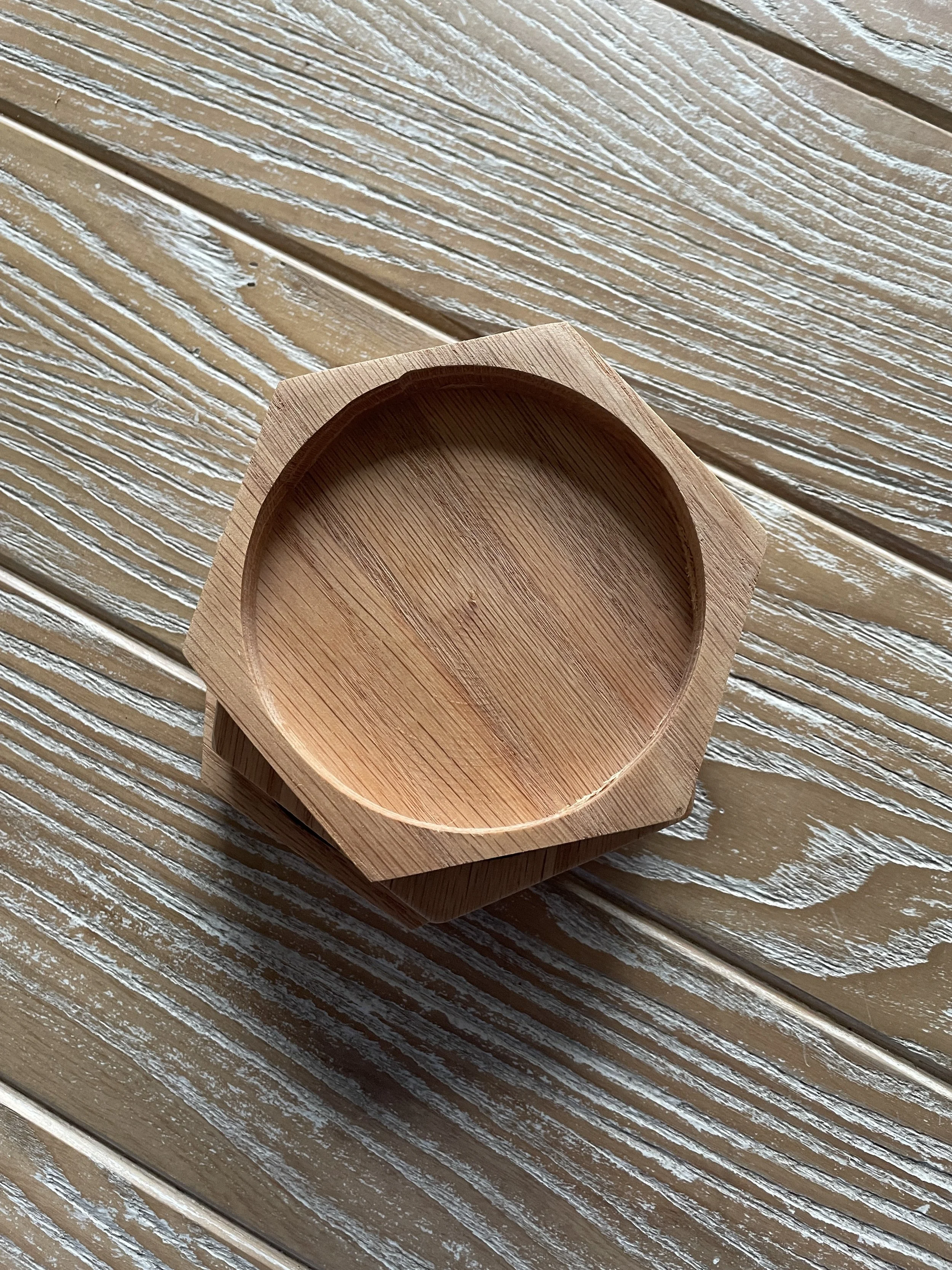 Oak Hexagon Coasters