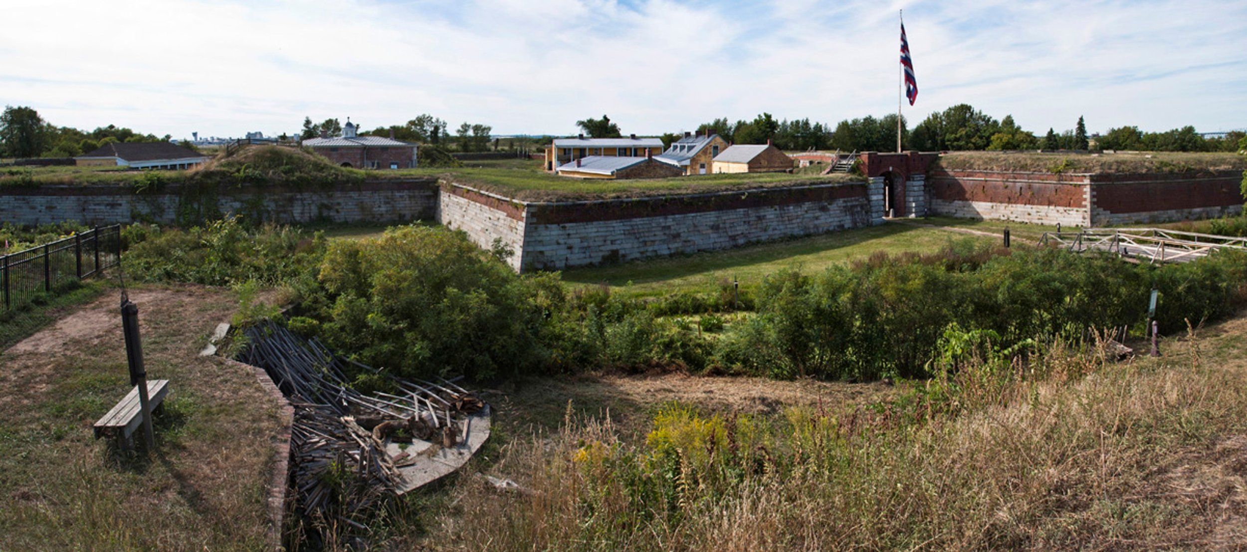 Fort Mifflin — The Hidden Revolutionary War Fortress.  One of the oldest active military sites in the U.S., but almost no tourists go. You can wander the grounds, explore underground casemates, and watch planes fly overhead as history and modern life