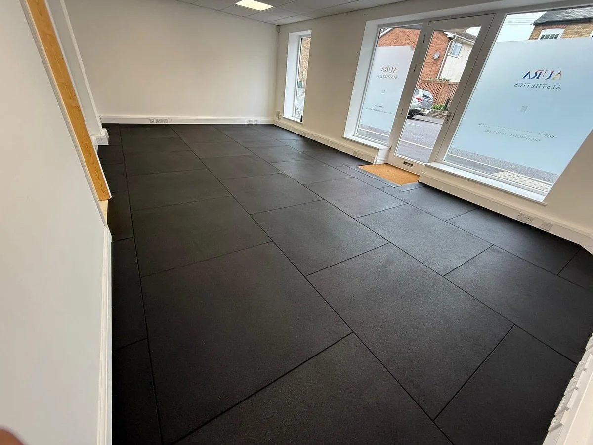 SWIPE FOR BEFORE&hellip; ➡️. Flooring job completed this week for a new Physical Rehab and PT clinic opening soon in Chelmsford @my_activerecovery  The client called us last Friday afternoon and we was able to have this boxed off by close of play on 