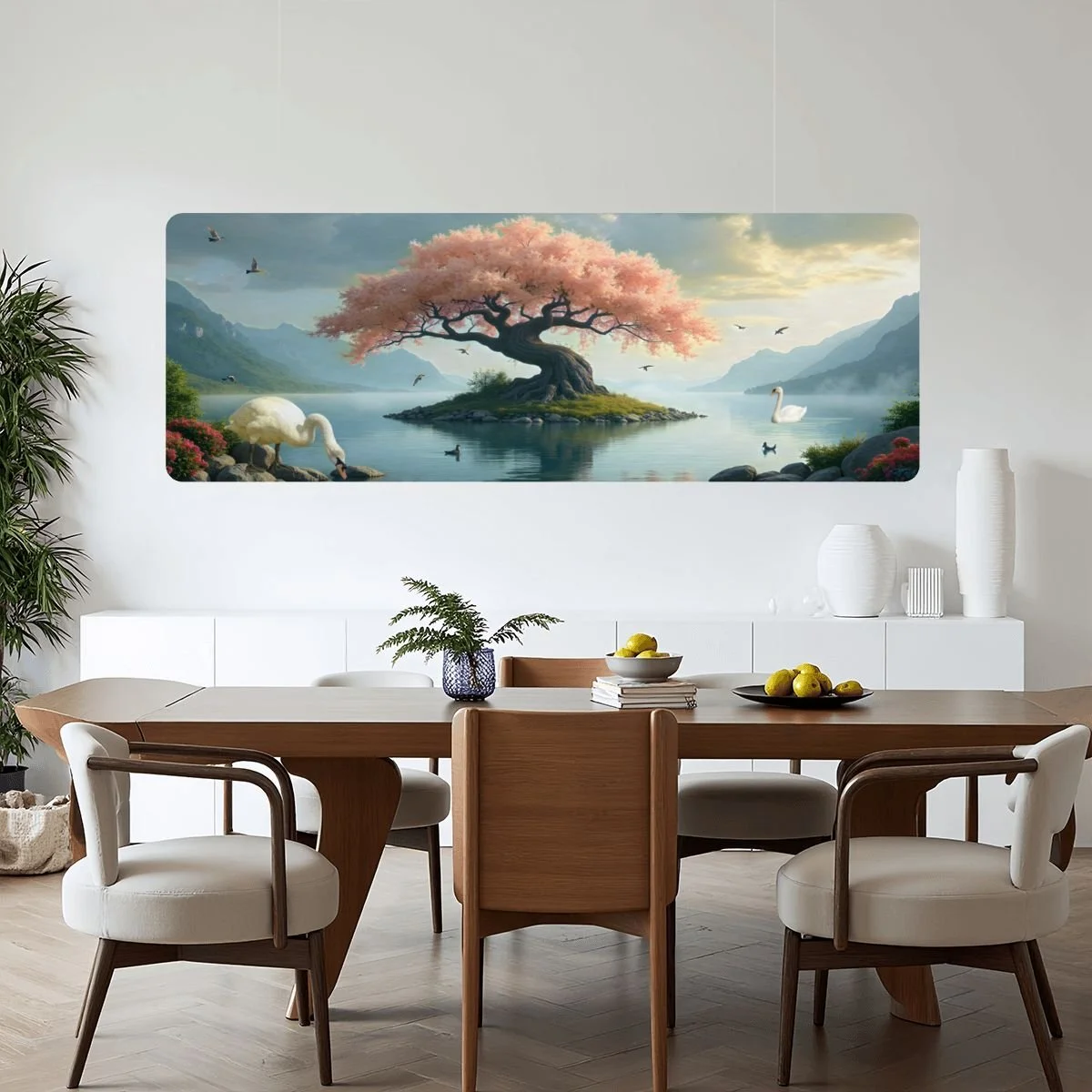 Pink Blossom Tree- Custom Sound Absorbing Ceiling Light