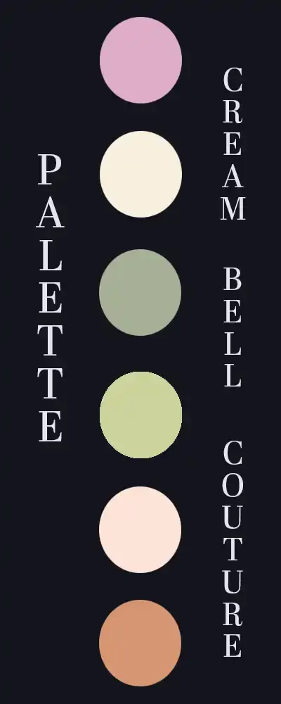 colour palette for pattern Bell FLowers