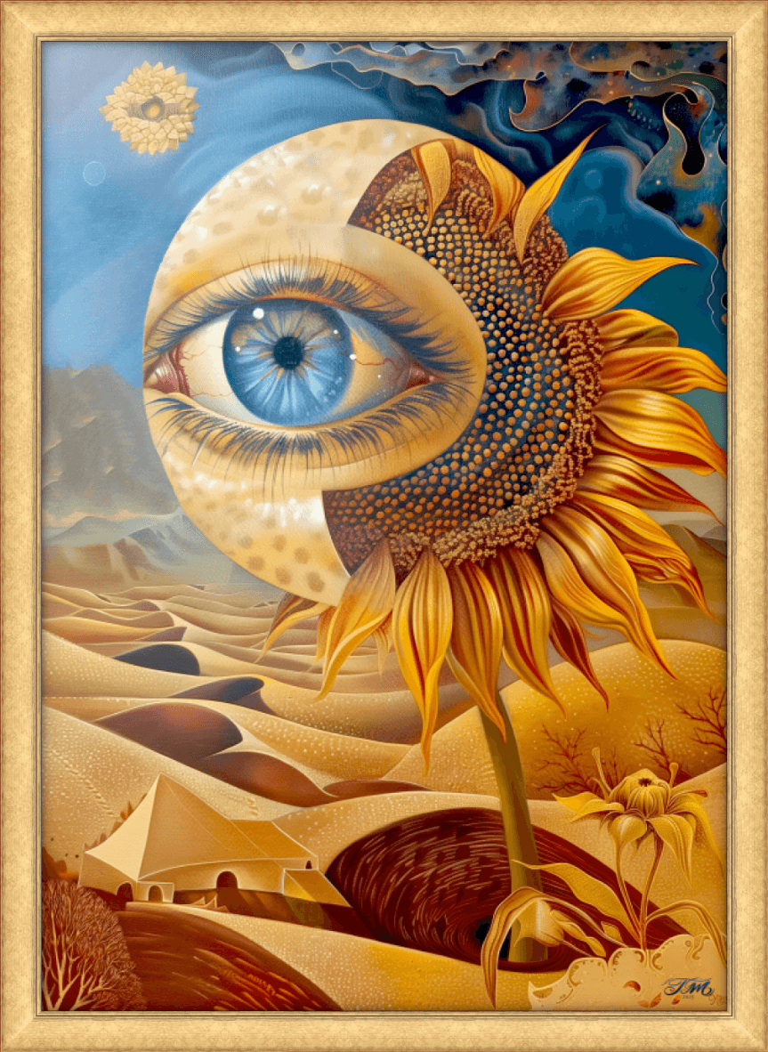 Desert Vision 70 x 100cm Gold Frame 792G.png