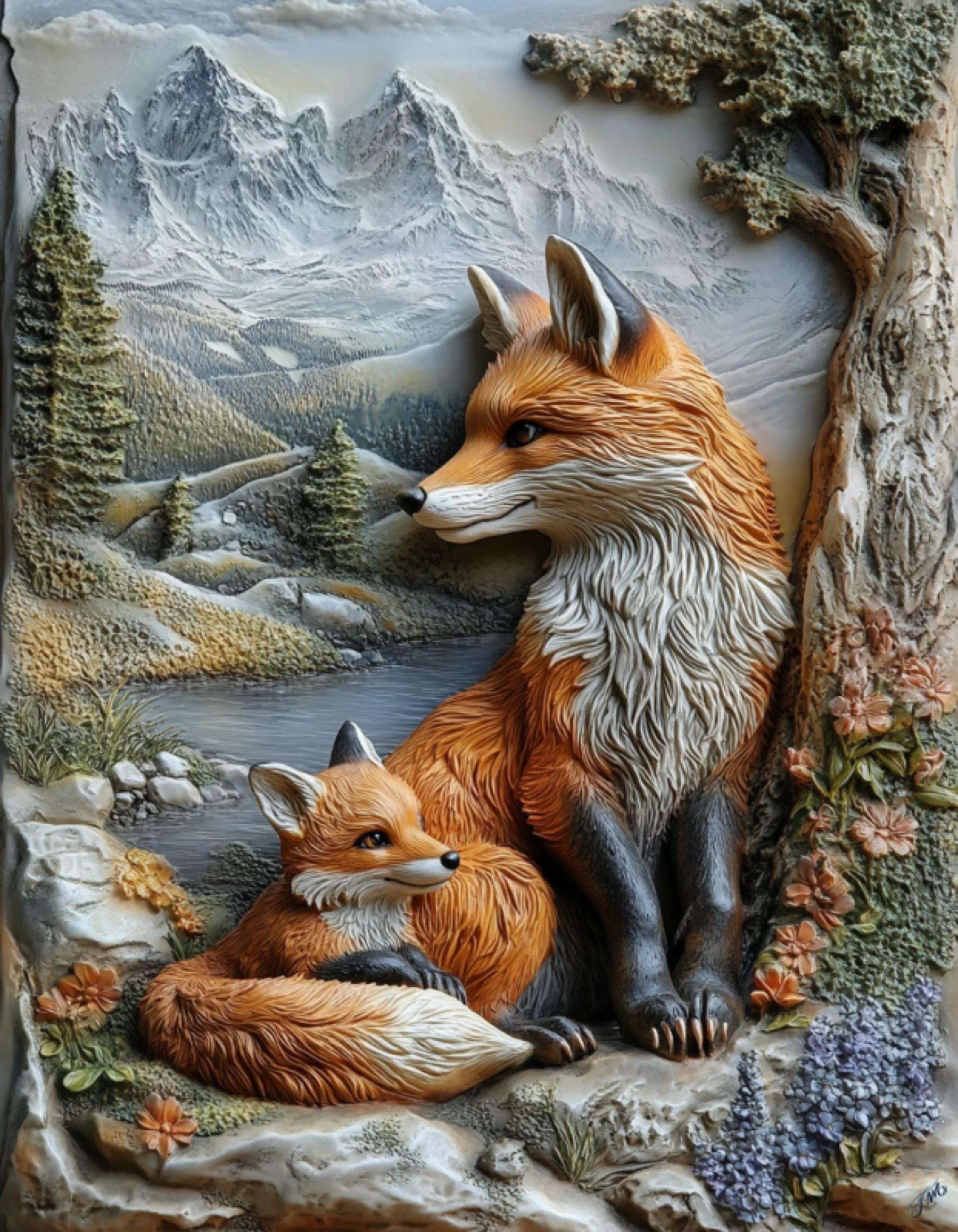 Foxy Lady Wooden Wall Art Flat.jpg