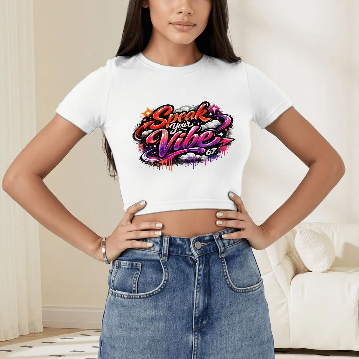 Speak your vibe womans top.png