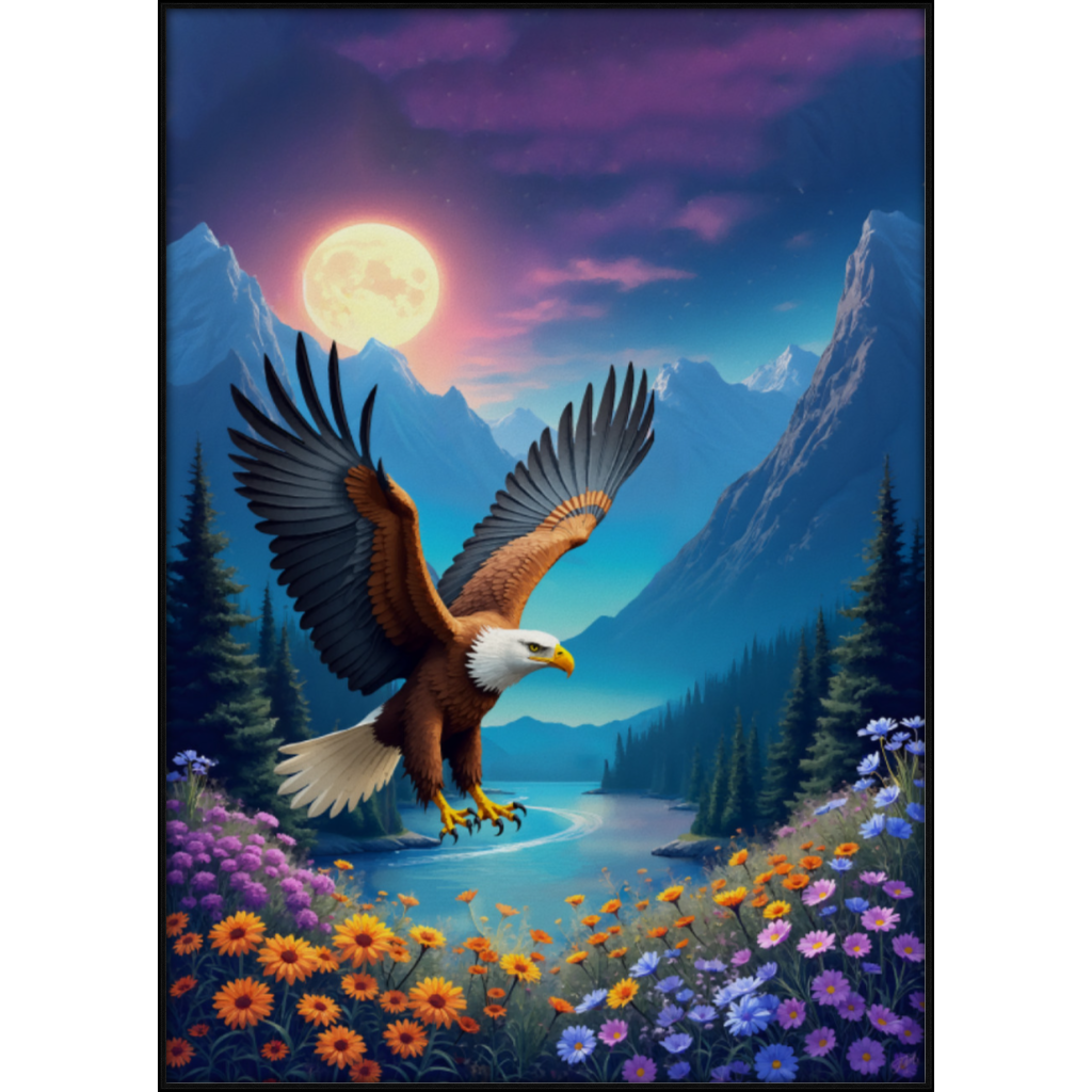 Eagle Soars Black Grain FLoat Frame 108FO A0.png