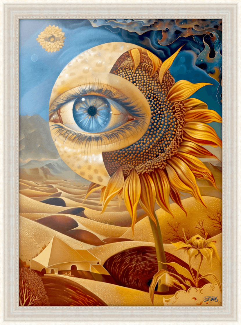 Desert Vision 70 x100 cm White Frame 676W.png