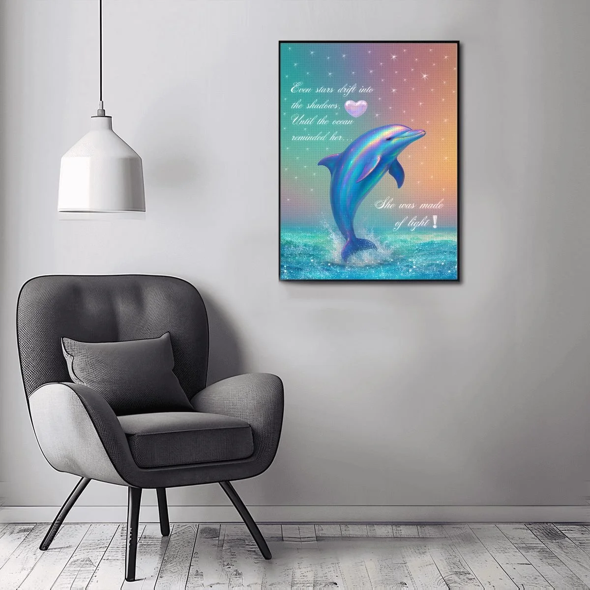 Dolphin Inspirational Diamond Painting