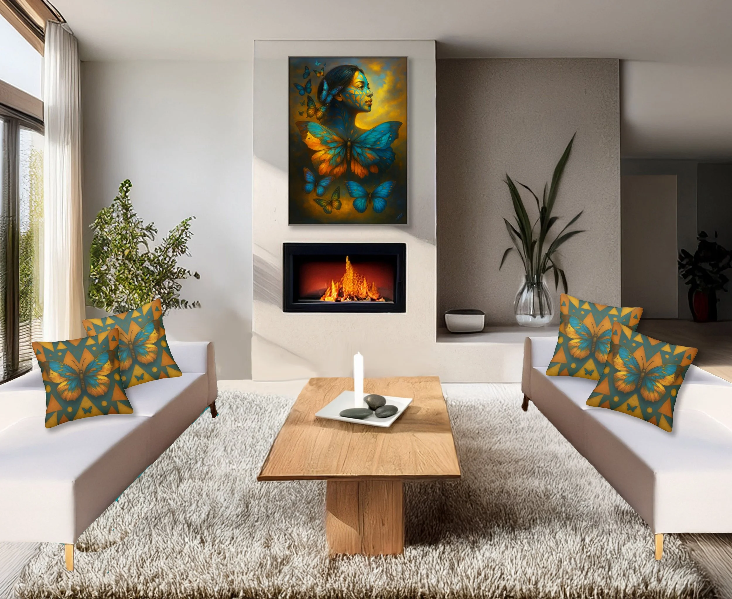 Flight of Transcendence Portrait Canvas Printed Art