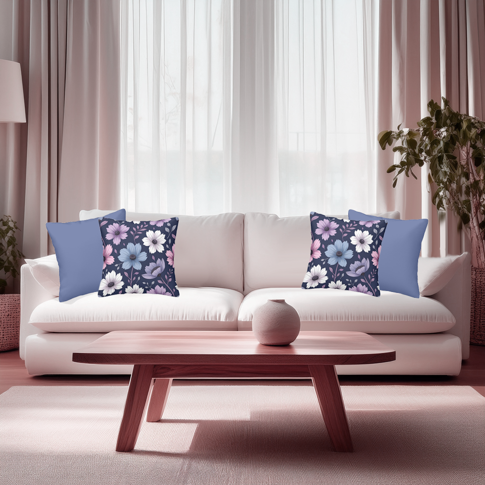 Evening Garden Decorative Throw Pillow Cover Set of 4