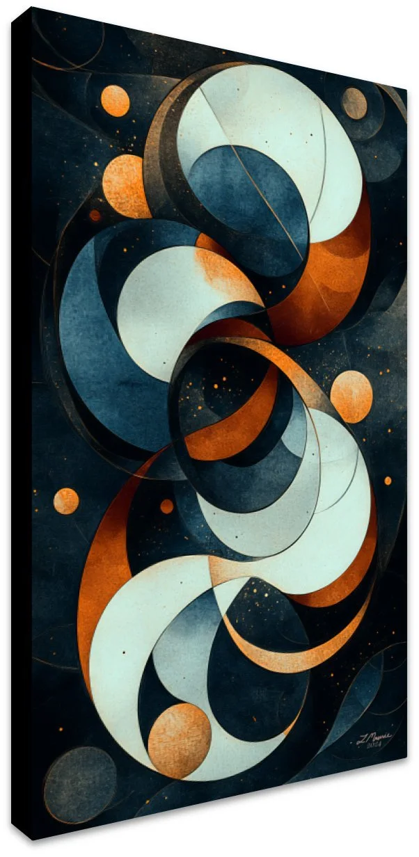 A Cosmic Dance of Worlds Canvas Print Black Edging.jpg