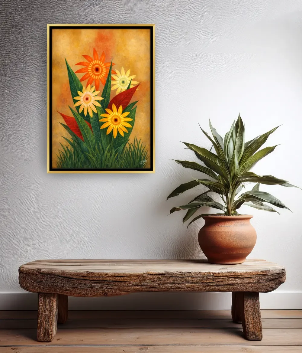 Desert Daisies Canvas Print