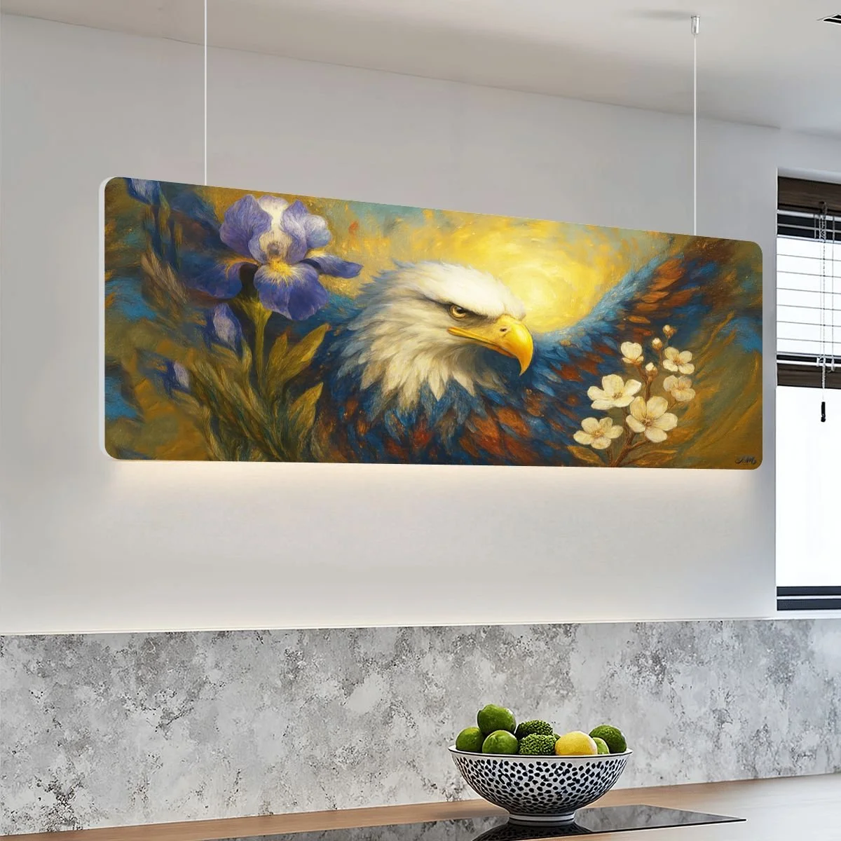 Eagle Ascent- Custom Sound Absorbing Ceiling Light