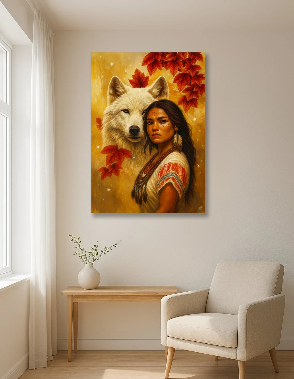 Friend of the Wild Digital Art Mix Canvas Print