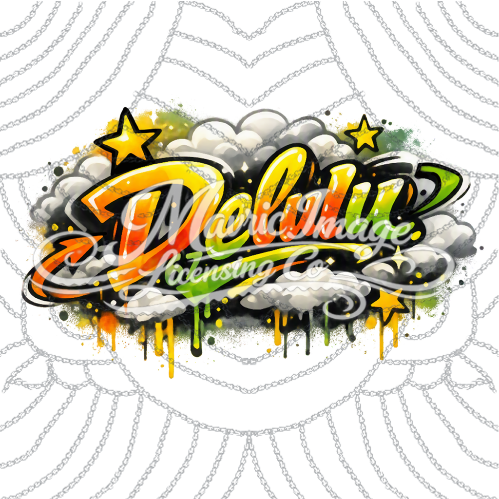 Delulu Graffiti Art - Digital Download