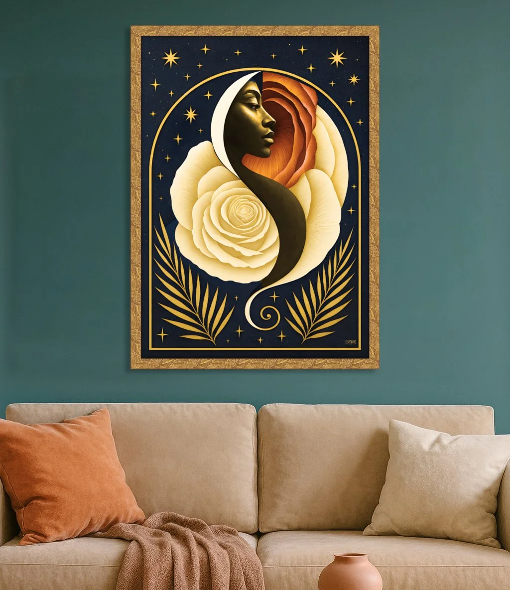 Night of the Garden Framed Print