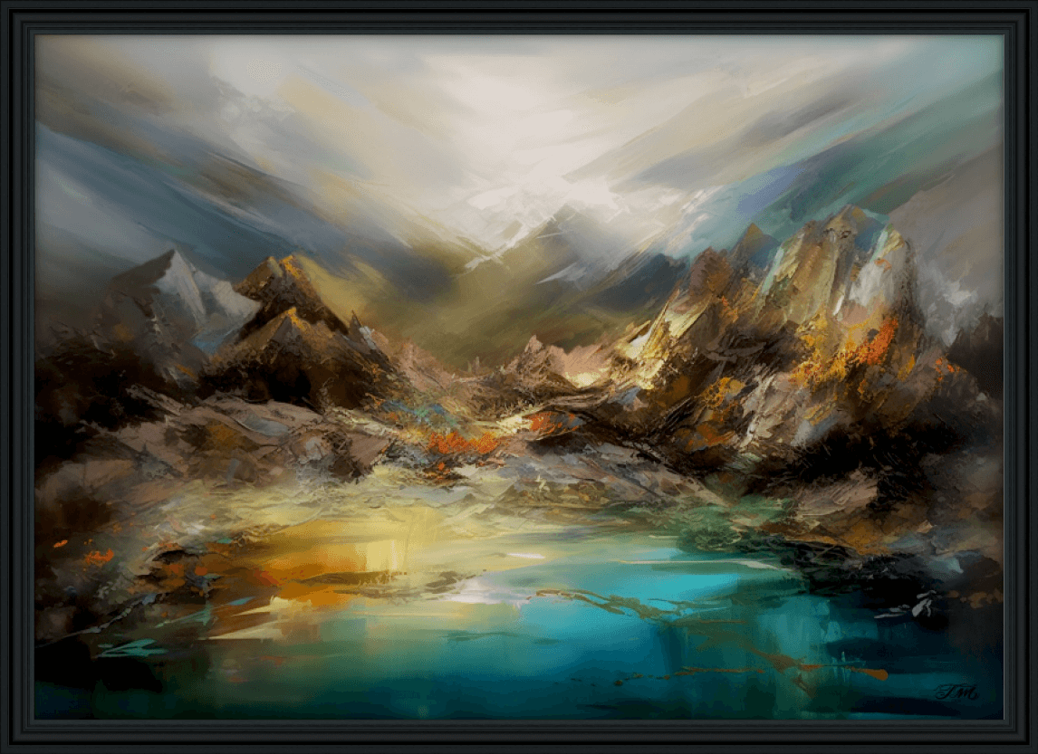Rugged Mountains Abstract Black Frame 730F A0.png