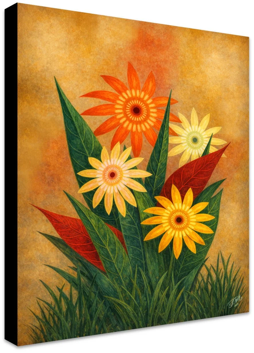 Desert Daisies Black Edge Edge.jpg