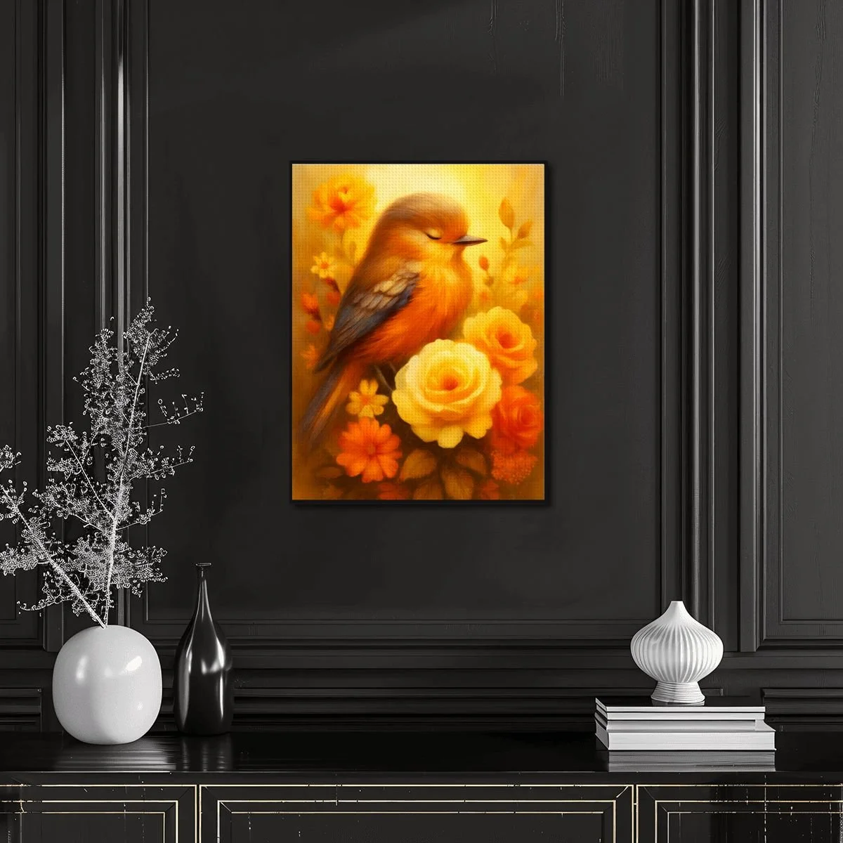 Whispery Feathered Silence Diamond Painting