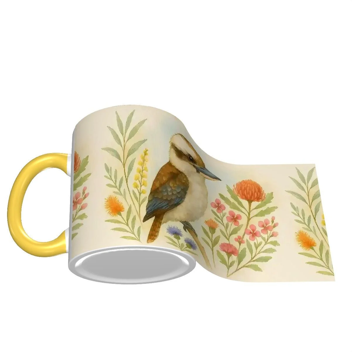 Kookaburra Water Painting- 11 oz Mug