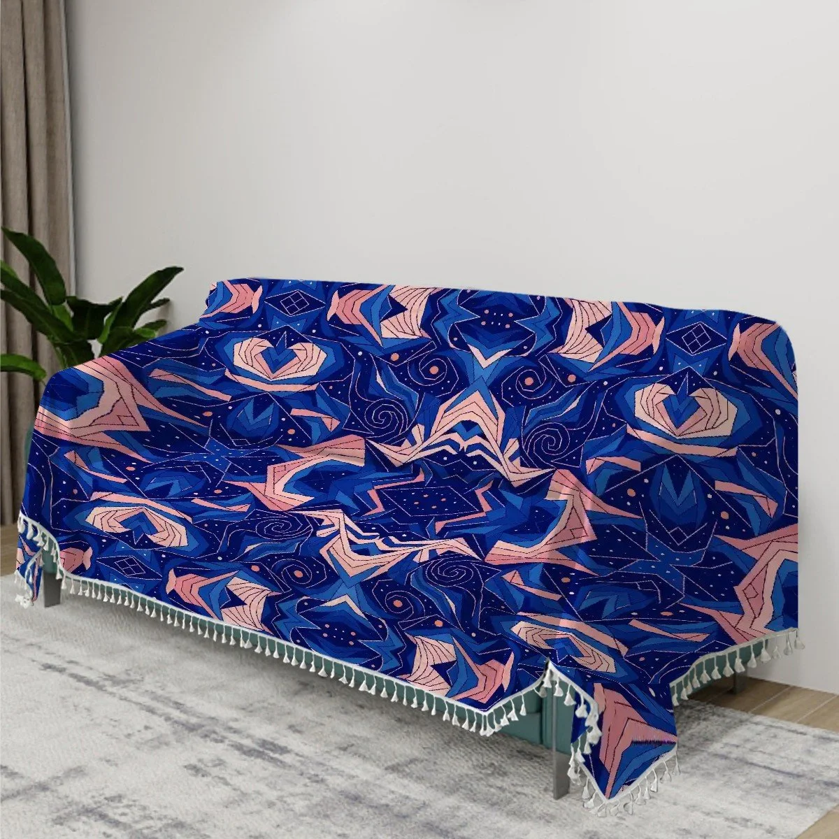 Outer Space Abstract Patterned Throw Blanket