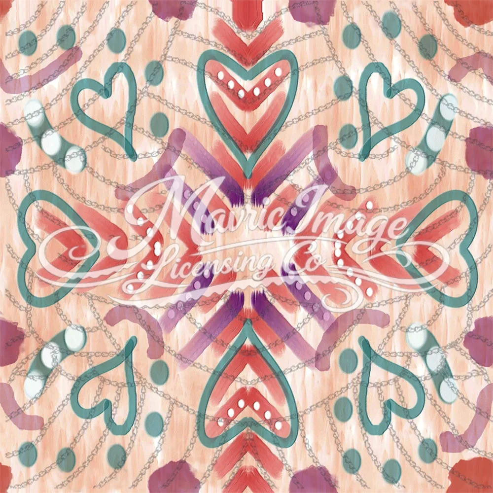 Hearts Love Repeat Pattern PNG Digital Download