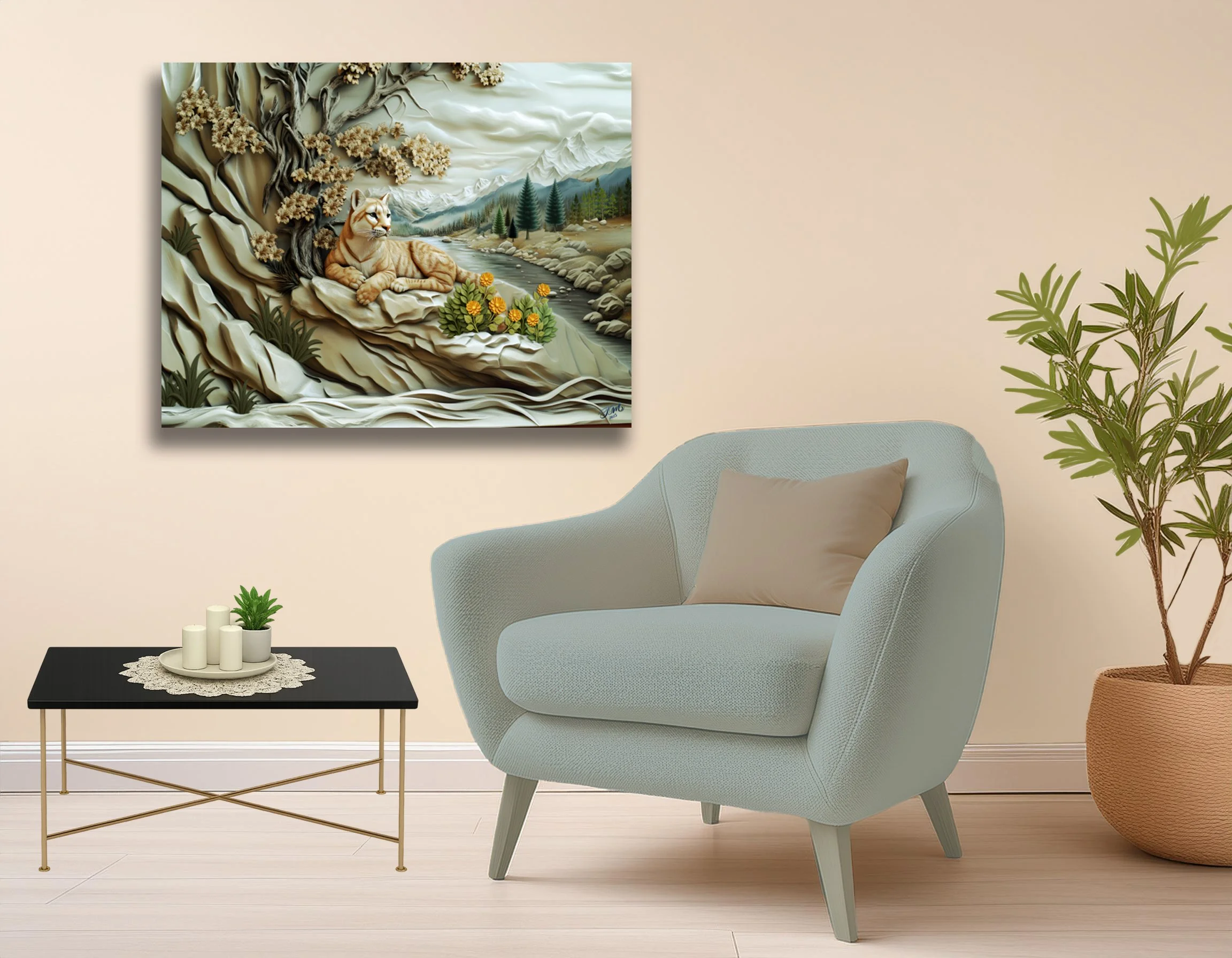 Autumn Watch 3D Wood Print