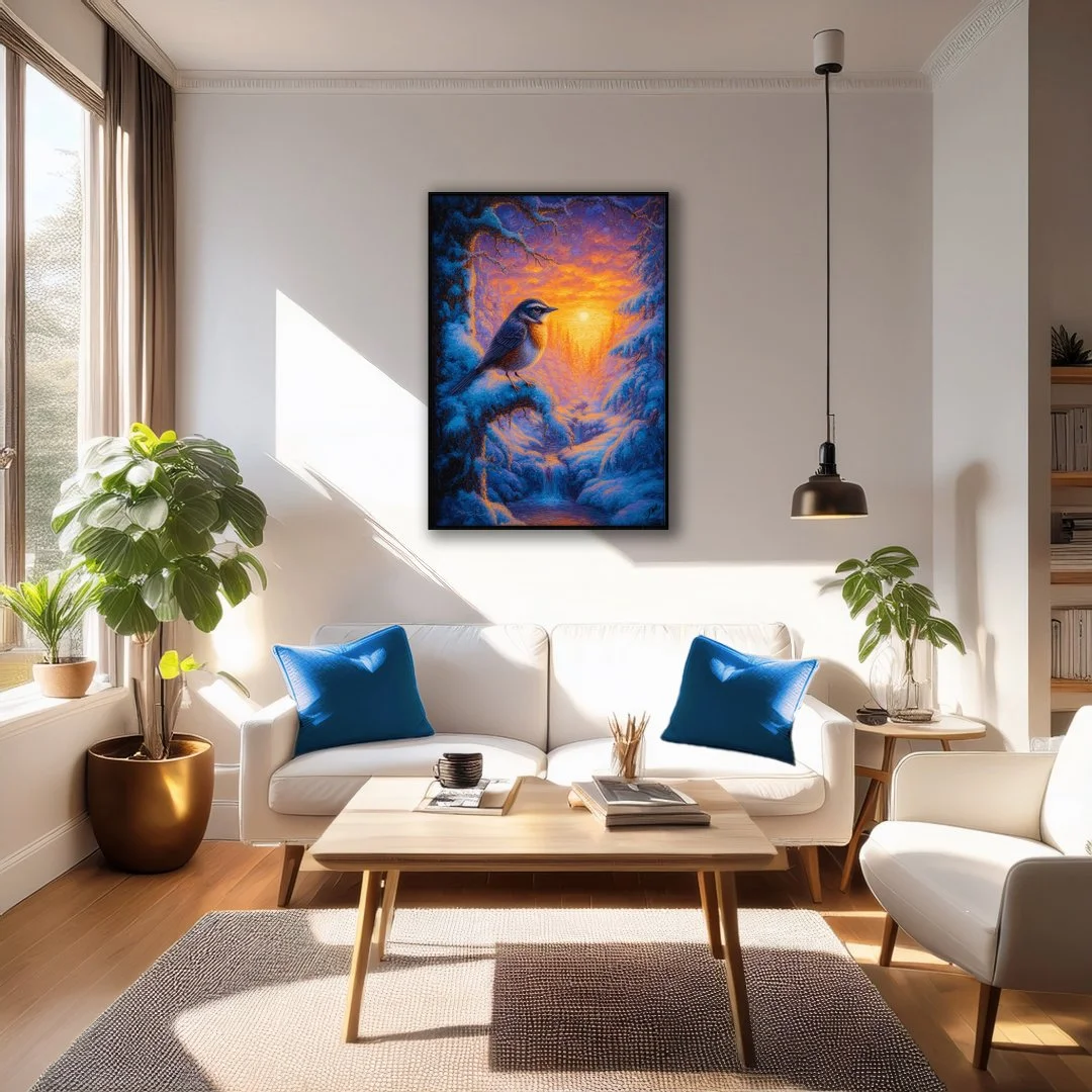 The Stream Where Winter Dreams Portrait Canvas Print