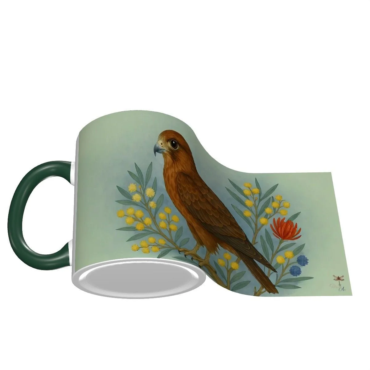 Brown Falcon Bird 11 oz Mug