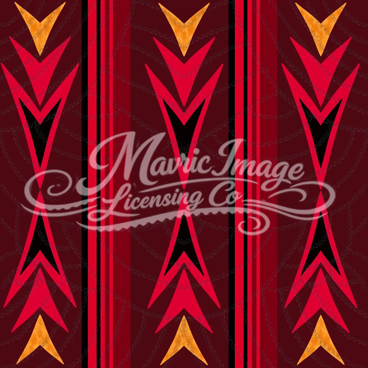 Crimson Arrow Repeat Pattern PNG Digital Download