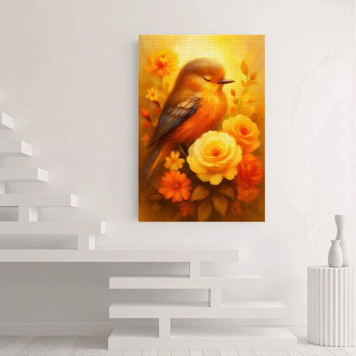 Whispery Feathered Silence Diamond Painting