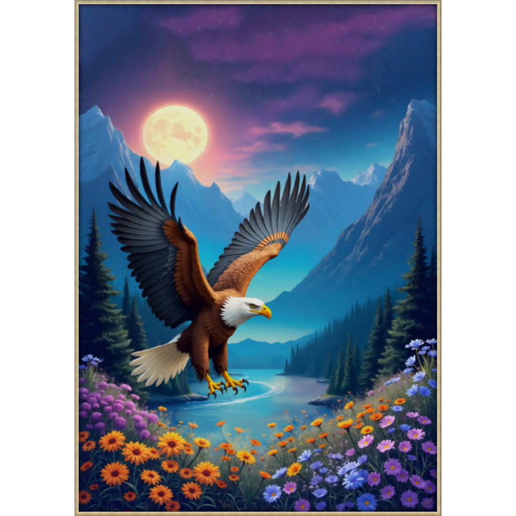 Eagle Soars Pewter FLoat Frame 108SL A0.png