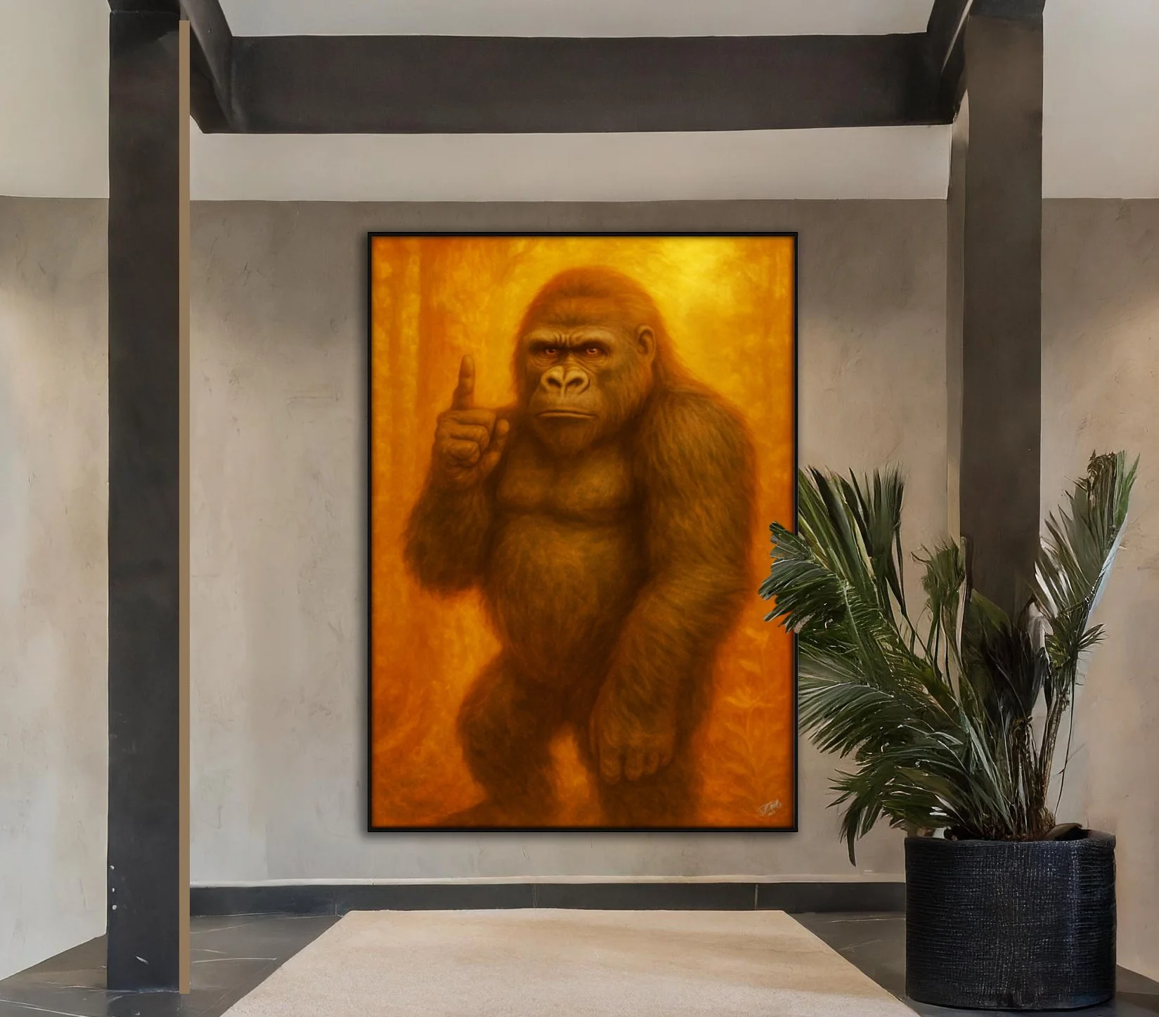 The Last Word - Digital Art Painting Canvas Print