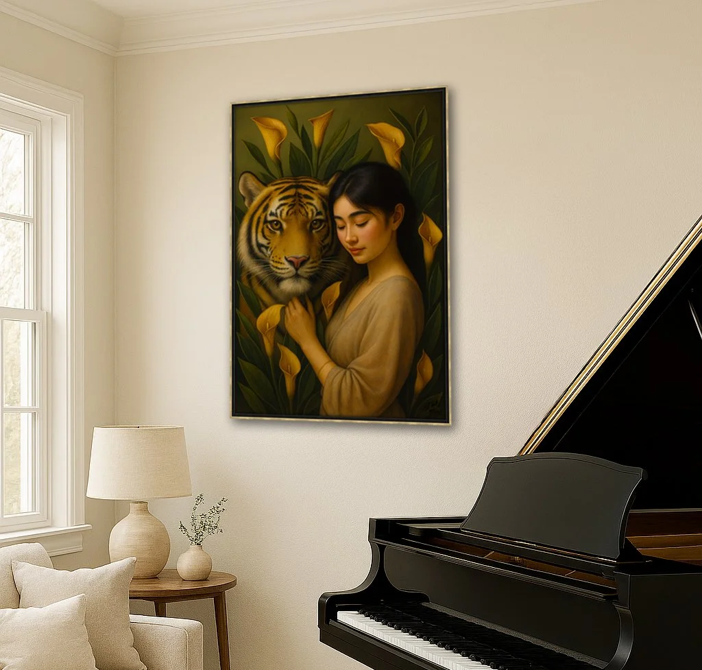 Wild Harmony Portrait Canvas Print