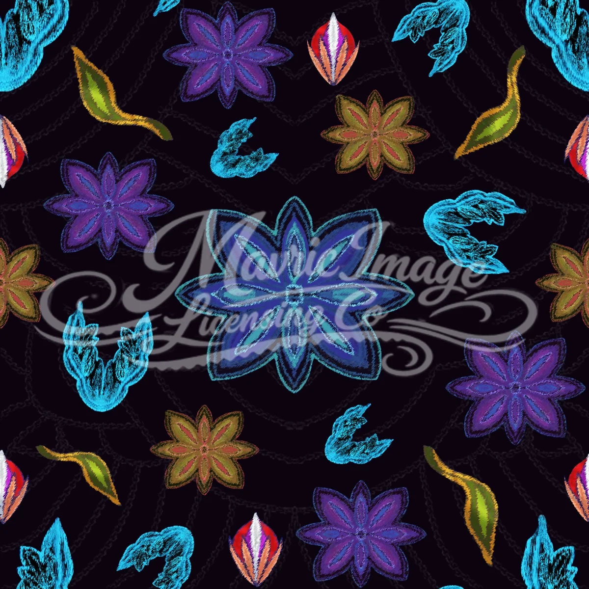 Wings of Light Repeat Pattern PNG Digital Downlad