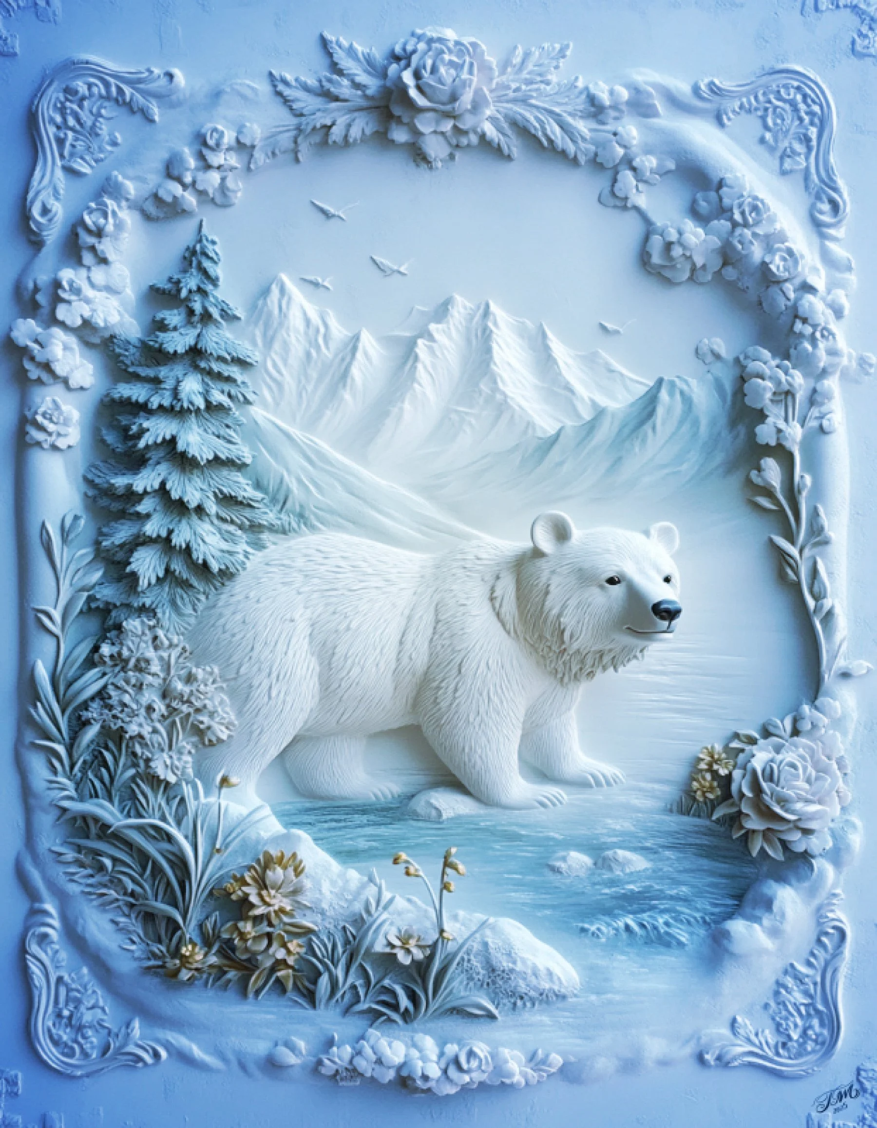 Pola Bear Wooden Art Print Flat.jpg