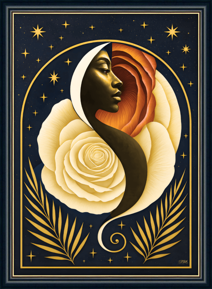 Night of the Garden Self Black gold frame 125FG A3.png