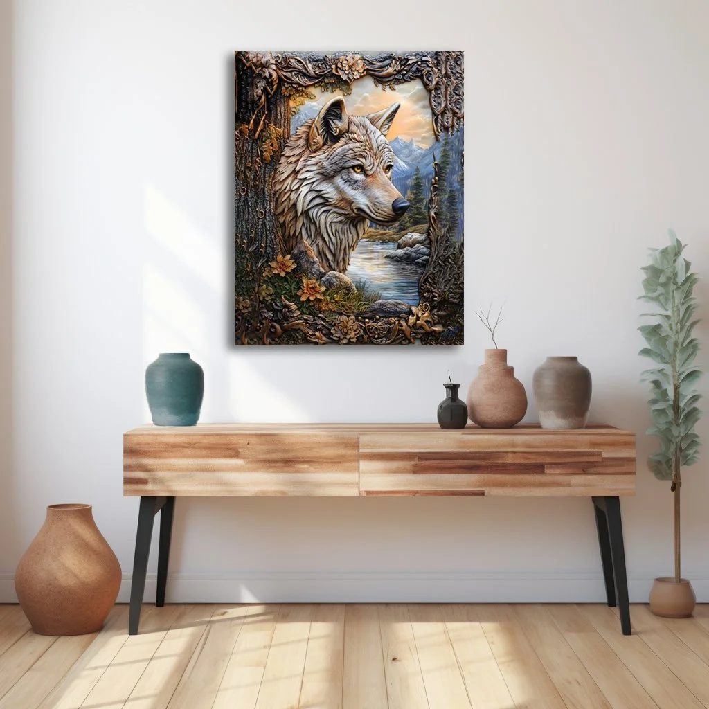 Mountain Spirit Rising 3D Wood Print