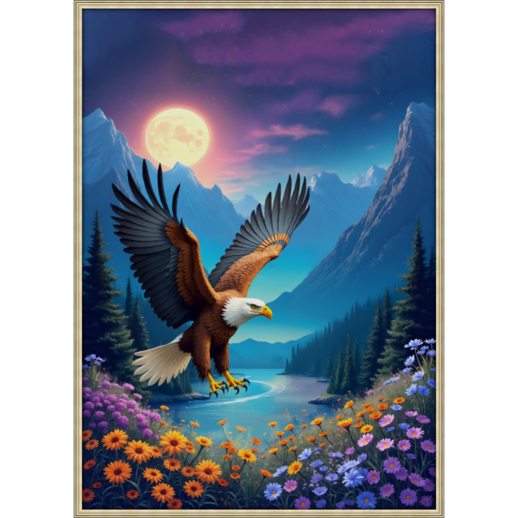 Eagle Soars Pewter FLoat Frame 108SL A2.png