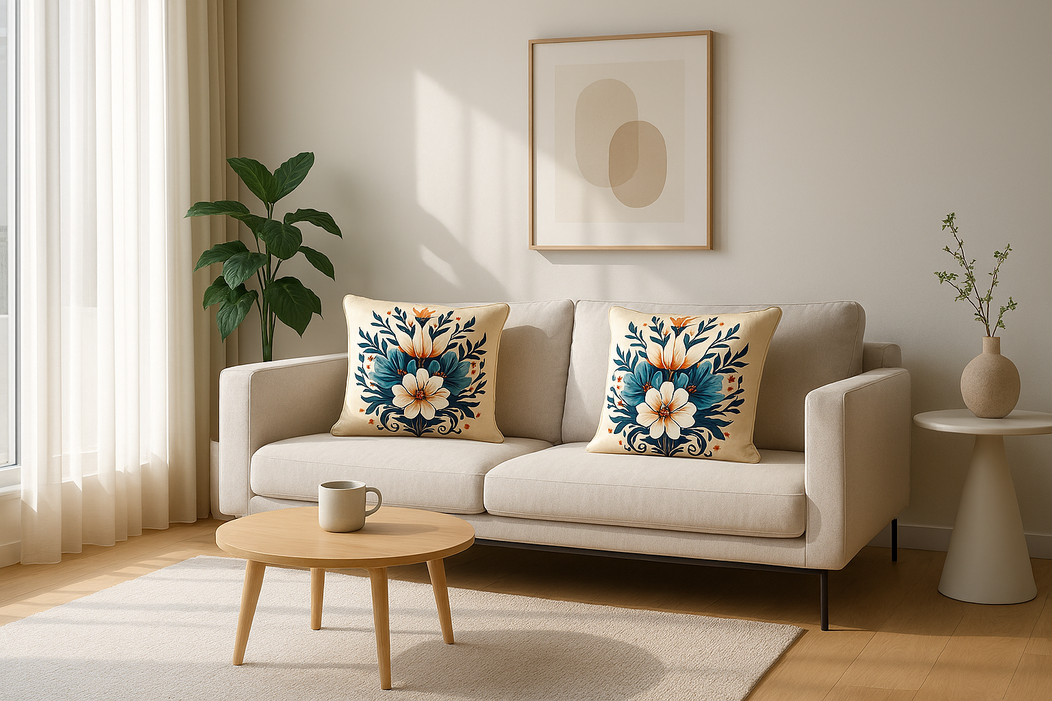 The Stillness Between Blooms Corduroy Cushion Covers