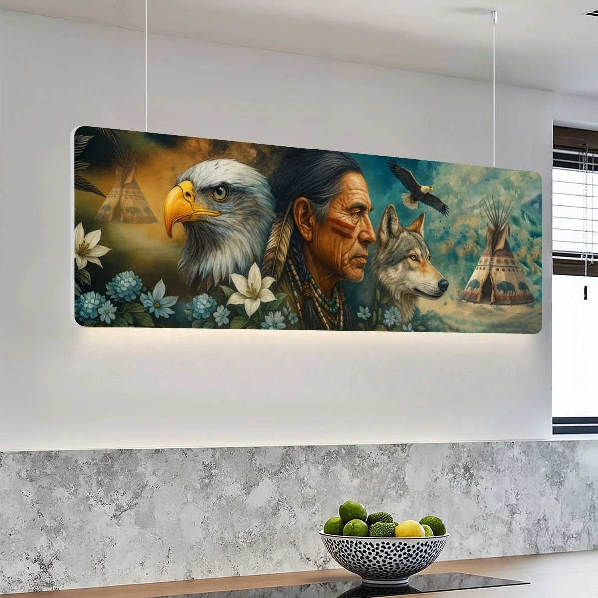 Spirit of the Sky - Sound Absorbing Ceiling Lamp Custom Sound Absorbing Ceiling Light