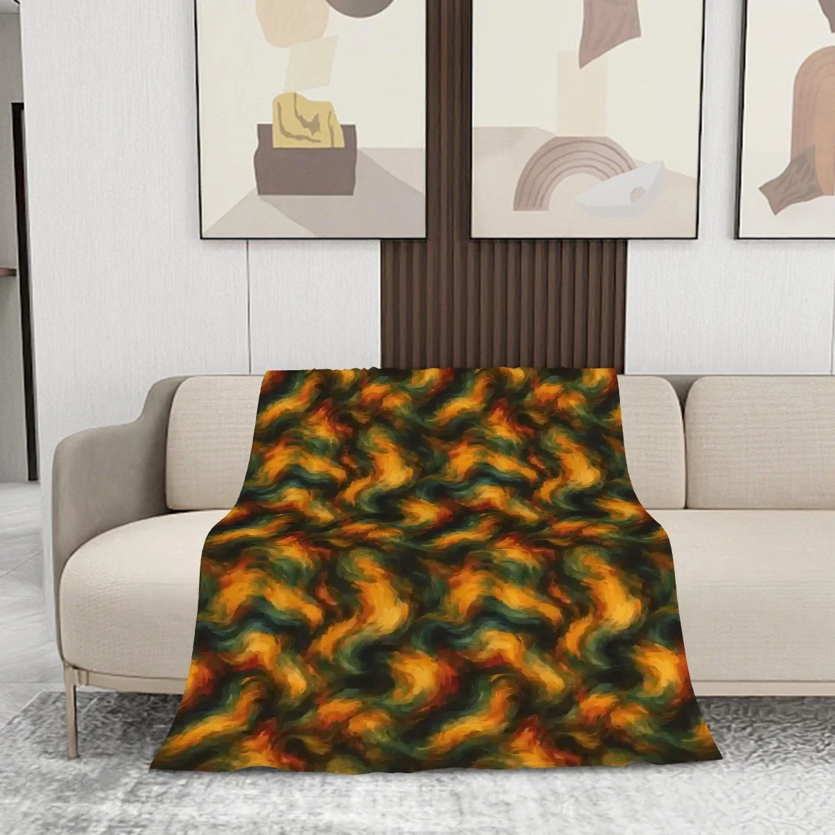Rugged 280 GSM Multi-Size Flannel Throw Blanket