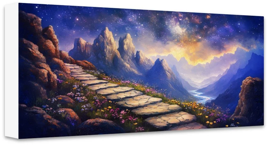 Mountain View Canvas Print  White edge.jpg