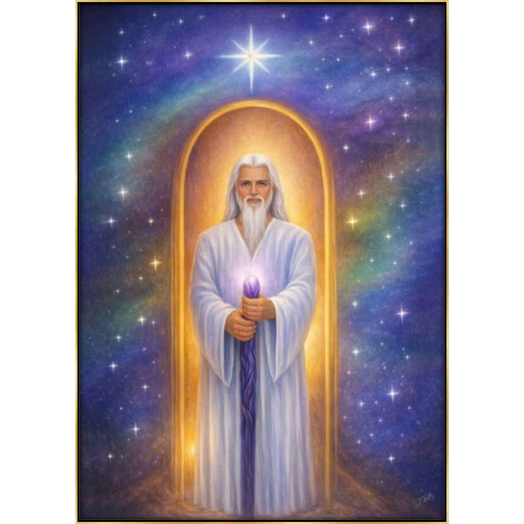 The Man of Knowledge Black gold floating frame 108FG A0.png