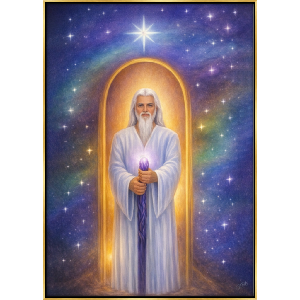 The Man of Knowledge Black gold floating frame 108FG A1.png