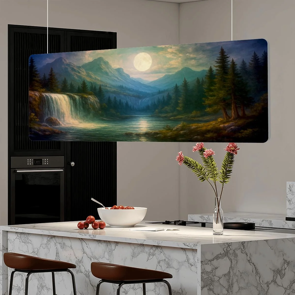 Where the Moon Listens- Sound Absorbing Ceiling Light