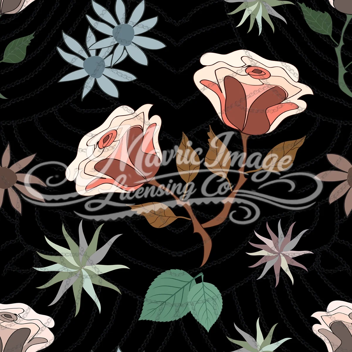 Kissing Bell Repeat Pattern PNG Digital Download