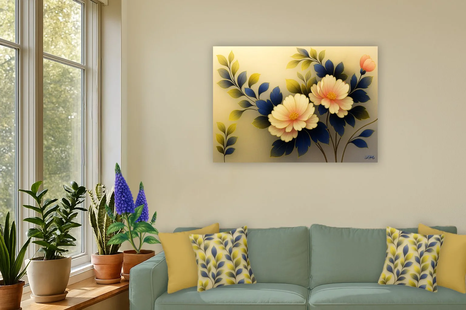 Blush and Midnight- all Seasons Throw Pillow Covers Set of 4